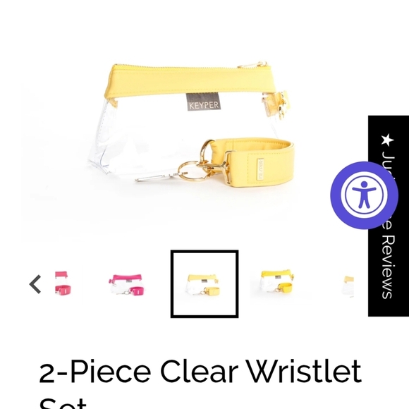 Keyper Yellow Clear Wristlet Set - Picture 2 of 3